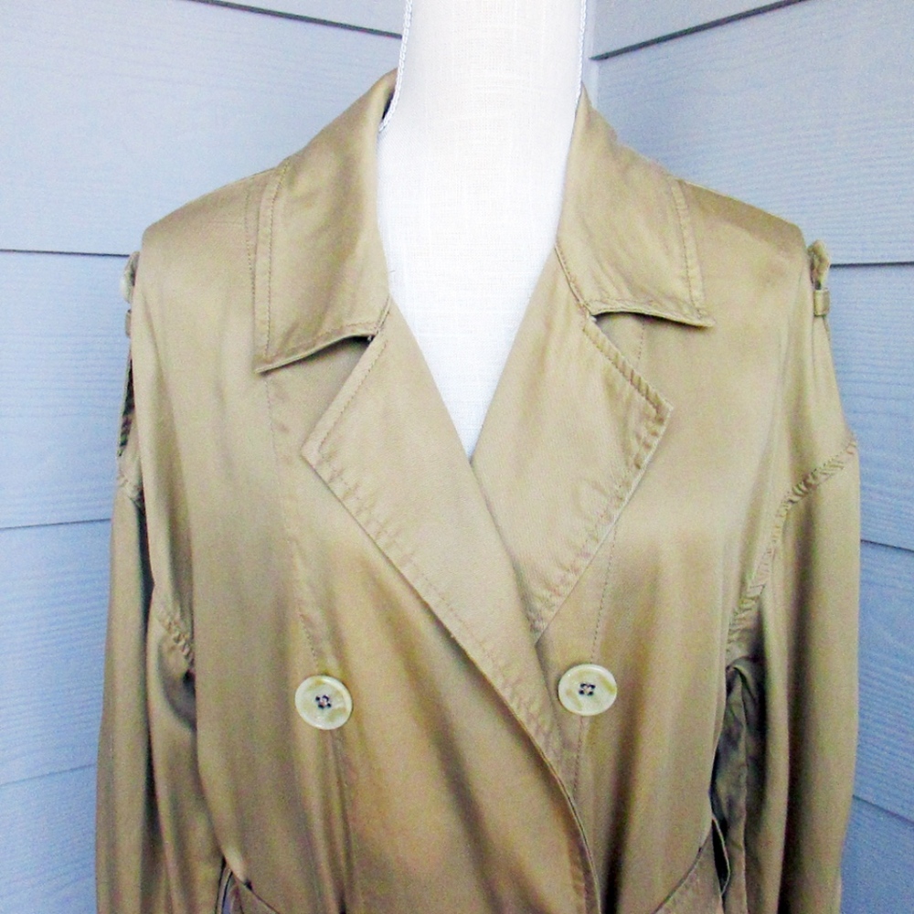 Free People Tied Up Trench XS BNWOT Camel - Picture 6 of 8